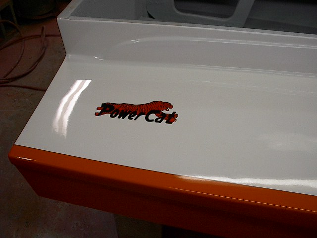 Power Cat Decal Starboard Side